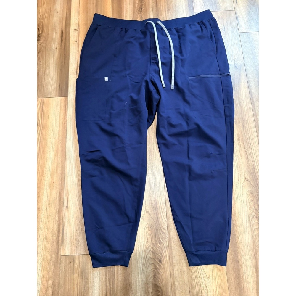 Fabletics Jogger Scrubs Women's 3X Navy Blue Pockets Drawstring